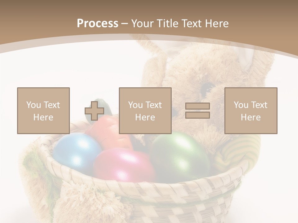 Basket Spring Bunny PowerPoint Template