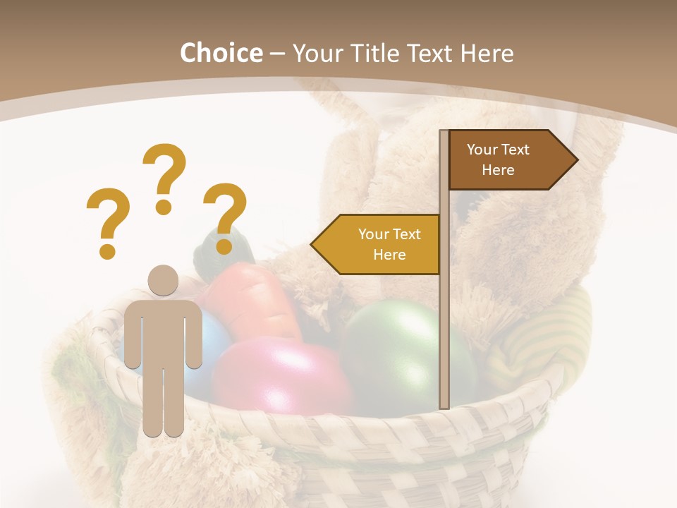 Basket Spring Bunny PowerPoint Template