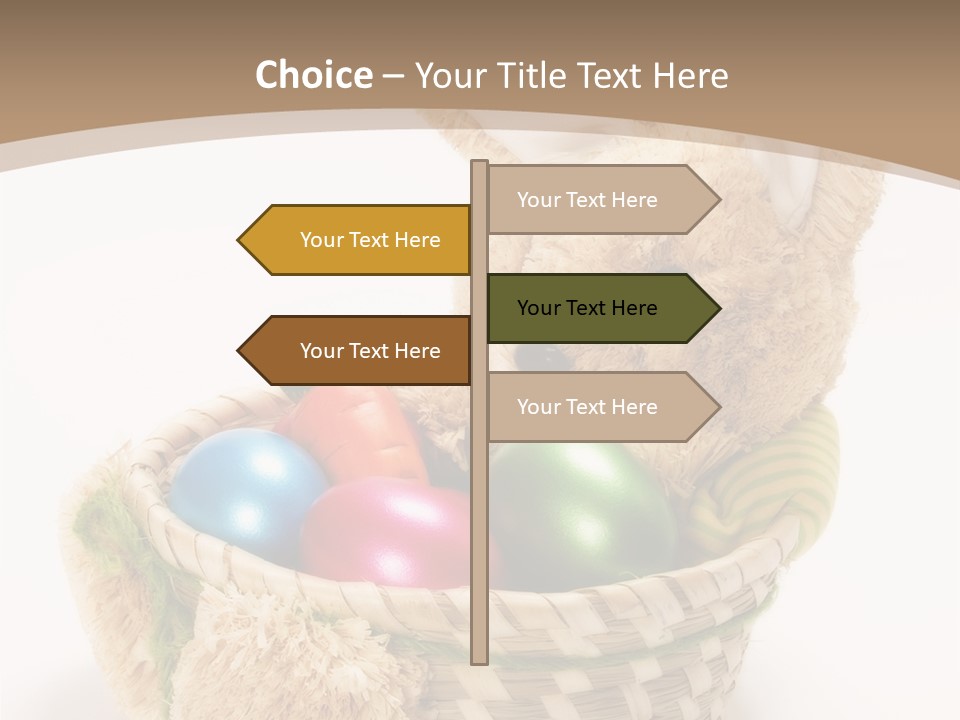 Basket Spring Bunny PowerPoint Template