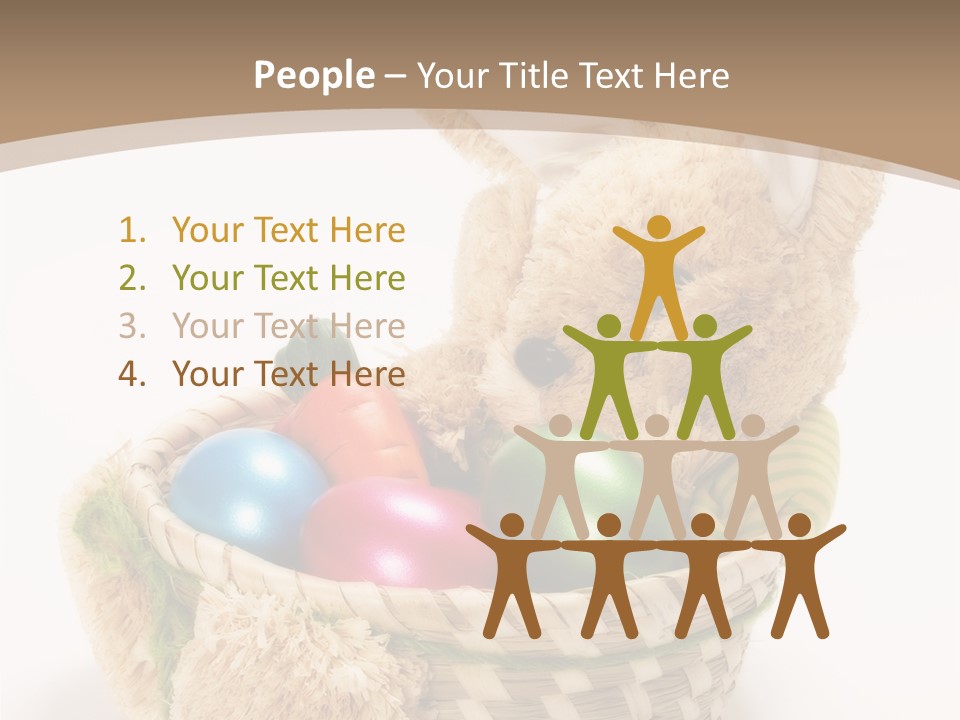 Basket Spring Bunny PowerPoint Template