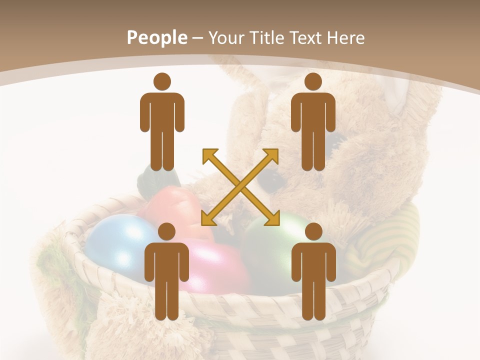 Basket Spring Bunny PowerPoint Template