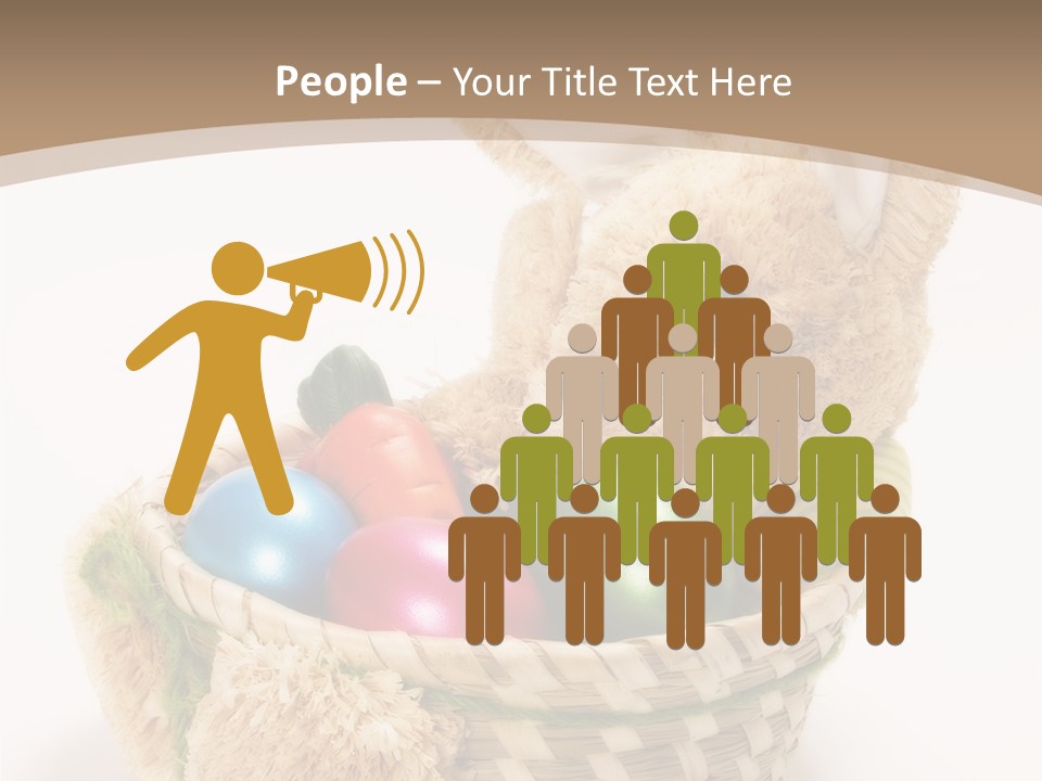 Basket Spring Bunny PowerPoint Template