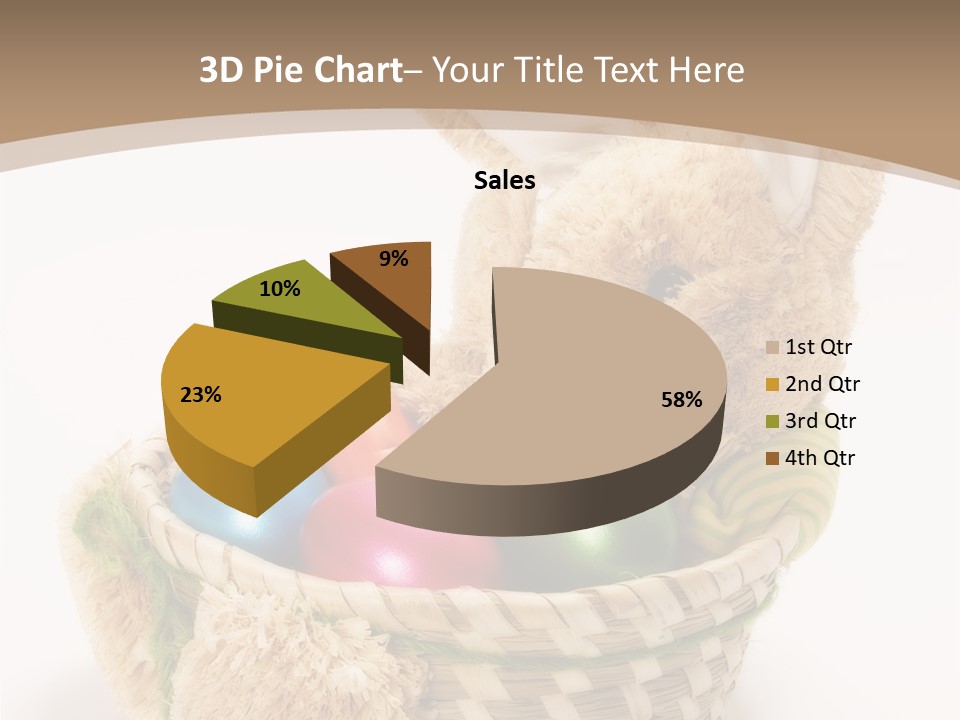 Basket Spring Bunny PowerPoint Template