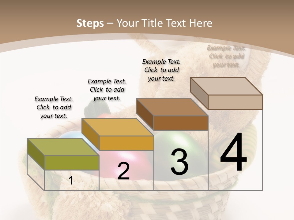 Basket Spring Bunny PowerPoint Template