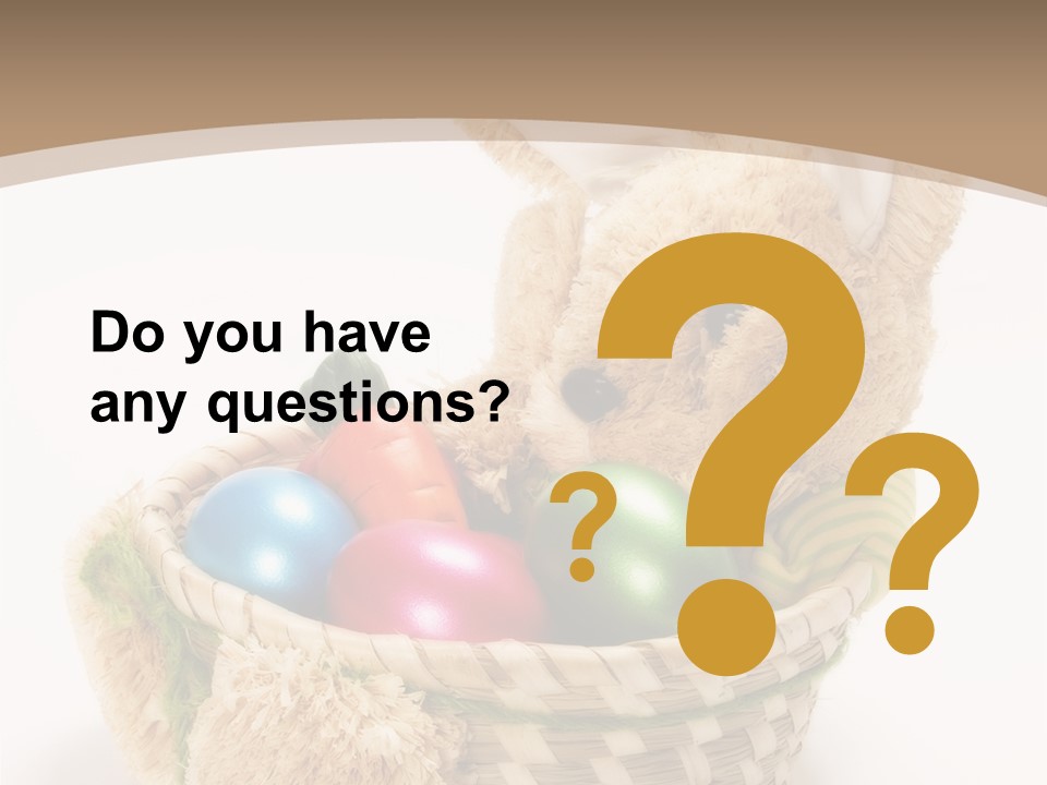 Basket Spring Bunny PowerPoint Template