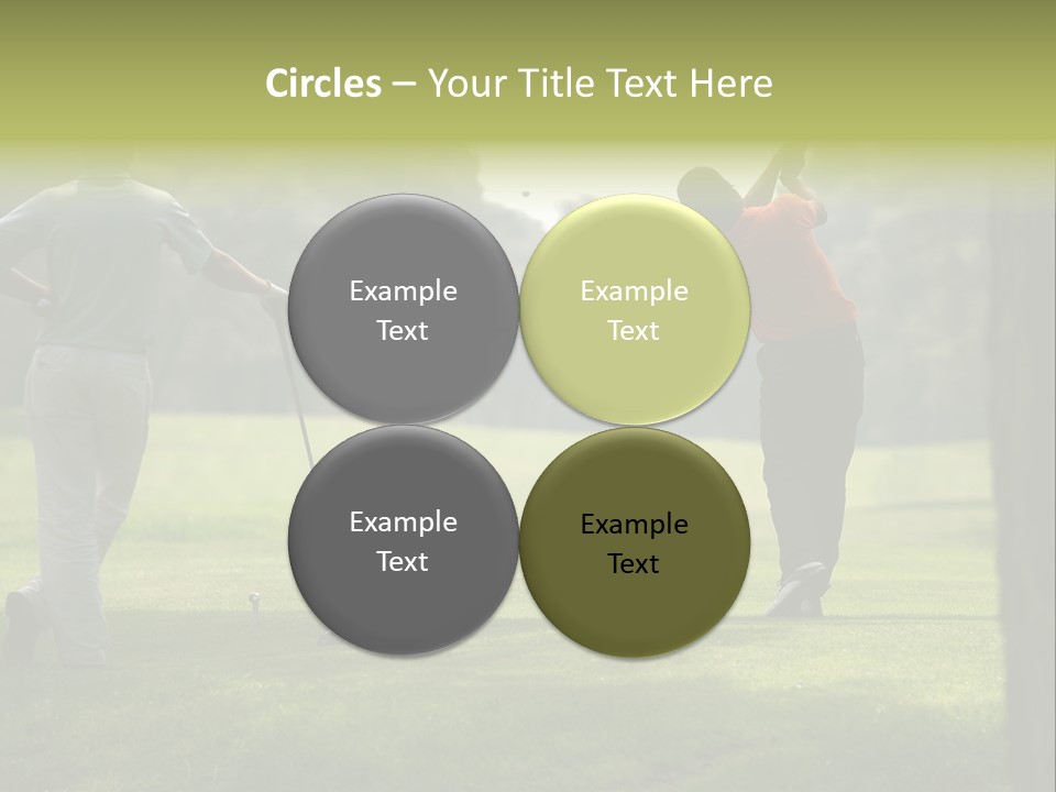 Drive Putt Swing PowerPoint Template