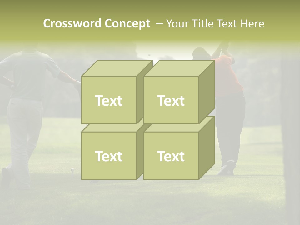 Drive Putt Swing PowerPoint Template