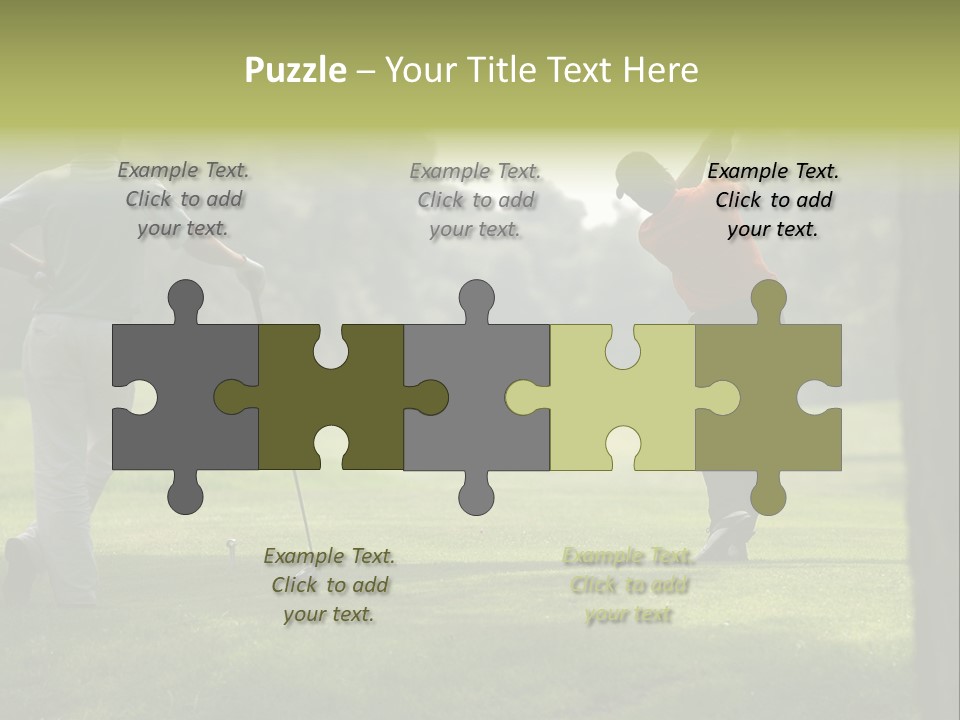 Drive Putt Swing PowerPoint Template