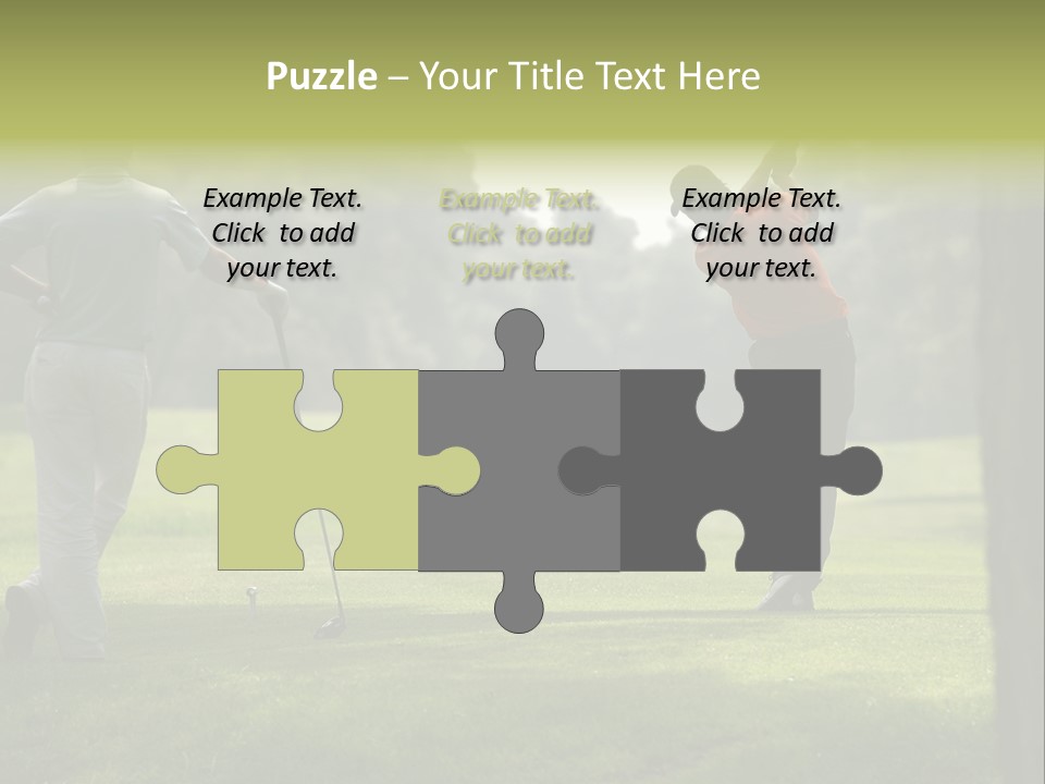 Drive Putt Swing PowerPoint Template