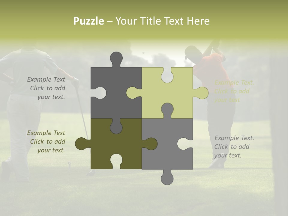 Drive Putt Swing PowerPoint Template