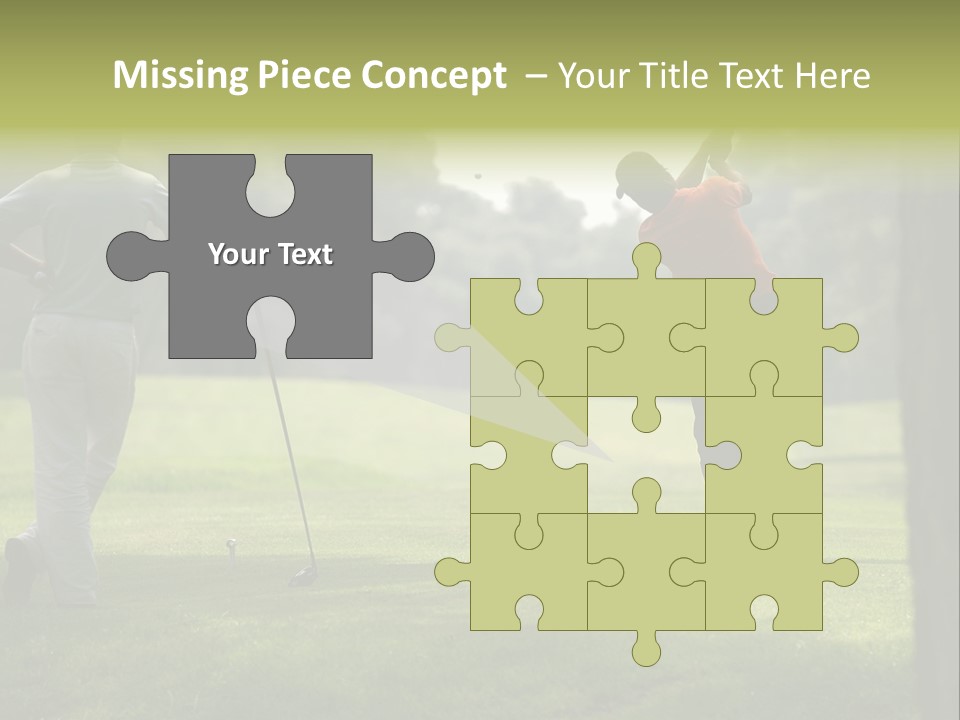 Drive Putt Swing PowerPoint Template