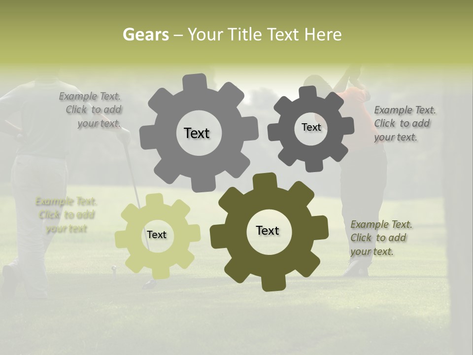 Drive Putt Swing PowerPoint Template