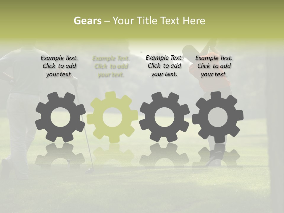 Drive Putt Swing PowerPoint Template