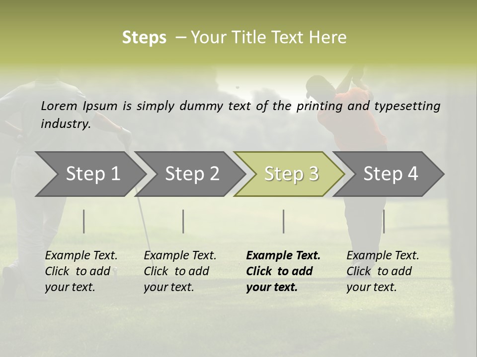 Drive Putt Swing PowerPoint Template