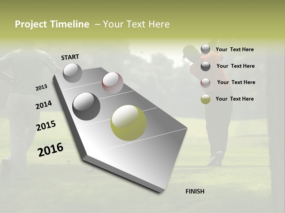 Drive Putt Swing PowerPoint Template