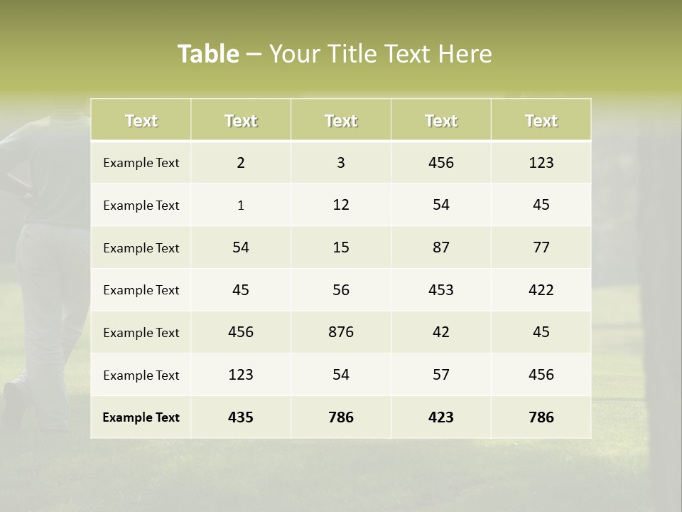 Drive Putt Swing PowerPoint Template