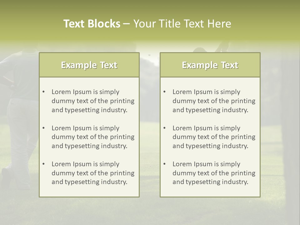 Drive Putt Swing PowerPoint Template