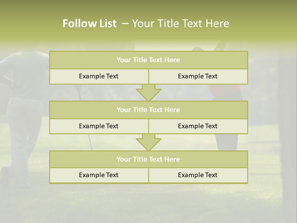 Drive Putt Swing PowerPoint Template
