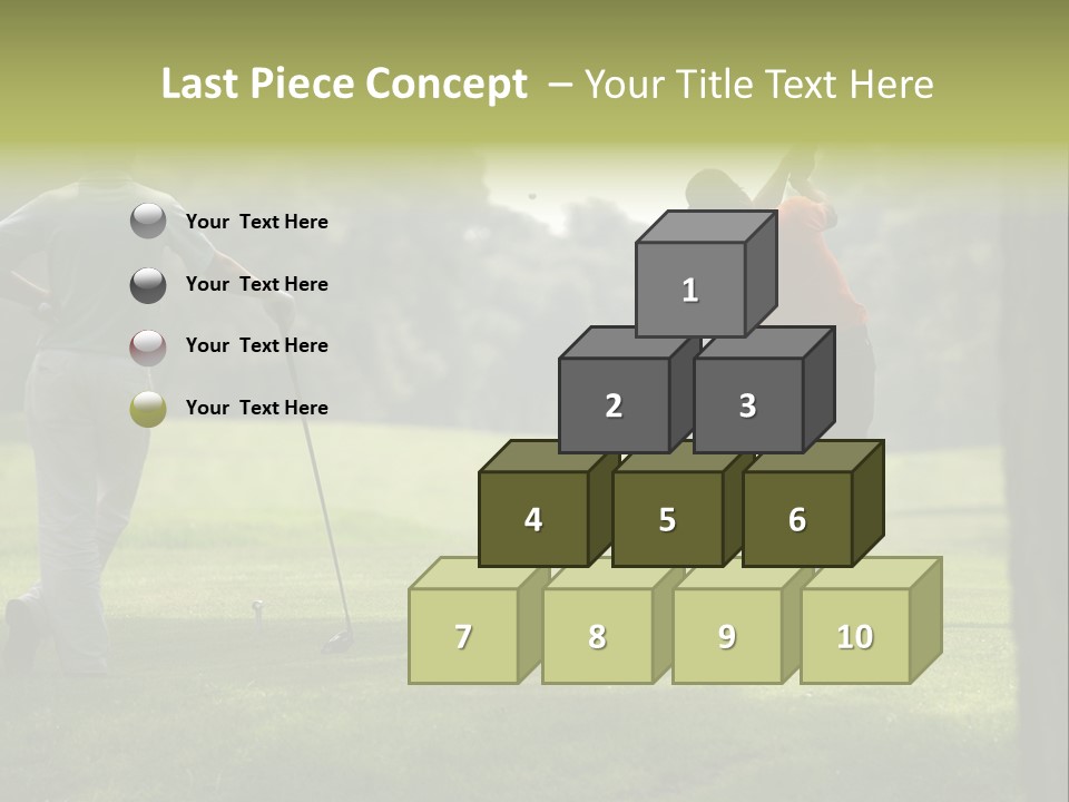 Drive Putt Swing PowerPoint Template