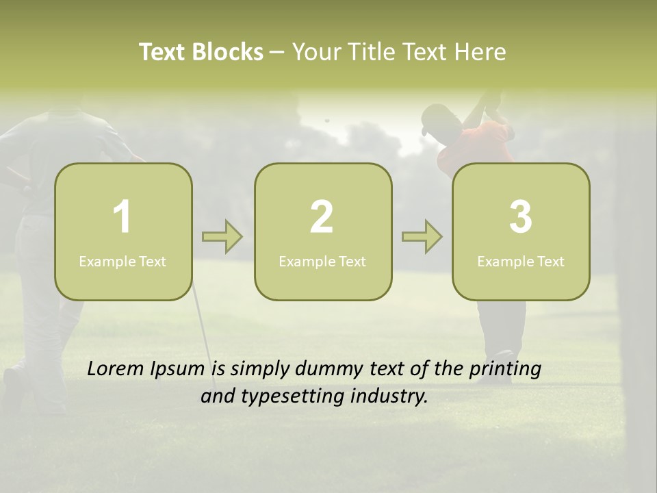 Drive Putt Swing PowerPoint Template