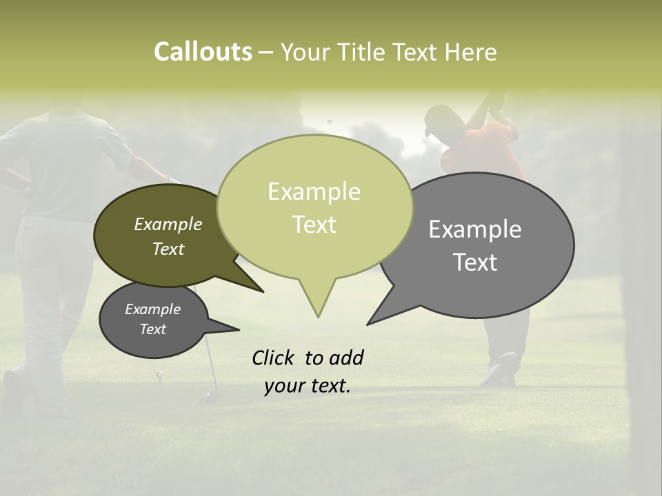 Drive Putt Swing PowerPoint Template