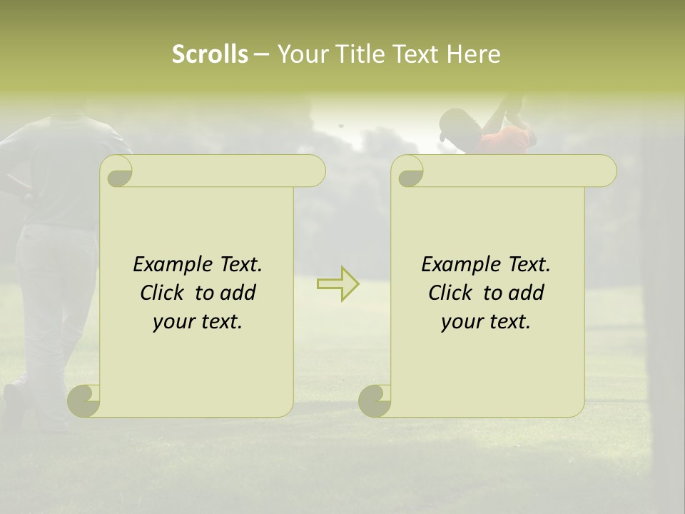 Drive Putt Swing PowerPoint Template
