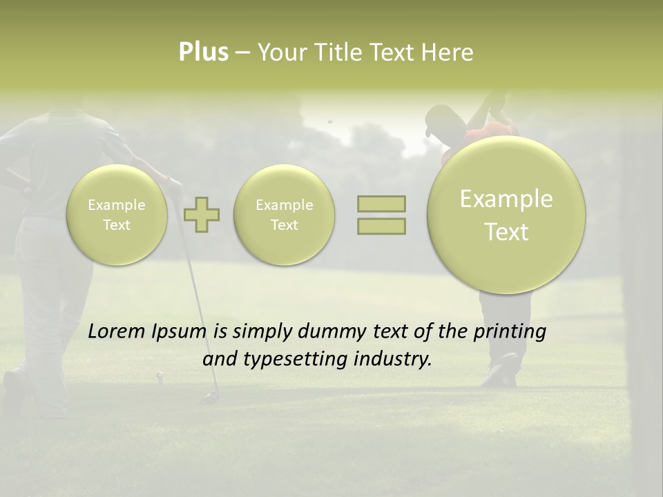 Drive Putt Swing PowerPoint Template