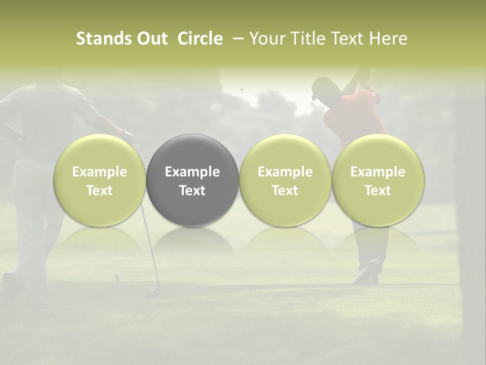 Drive Putt Swing PowerPoint Template