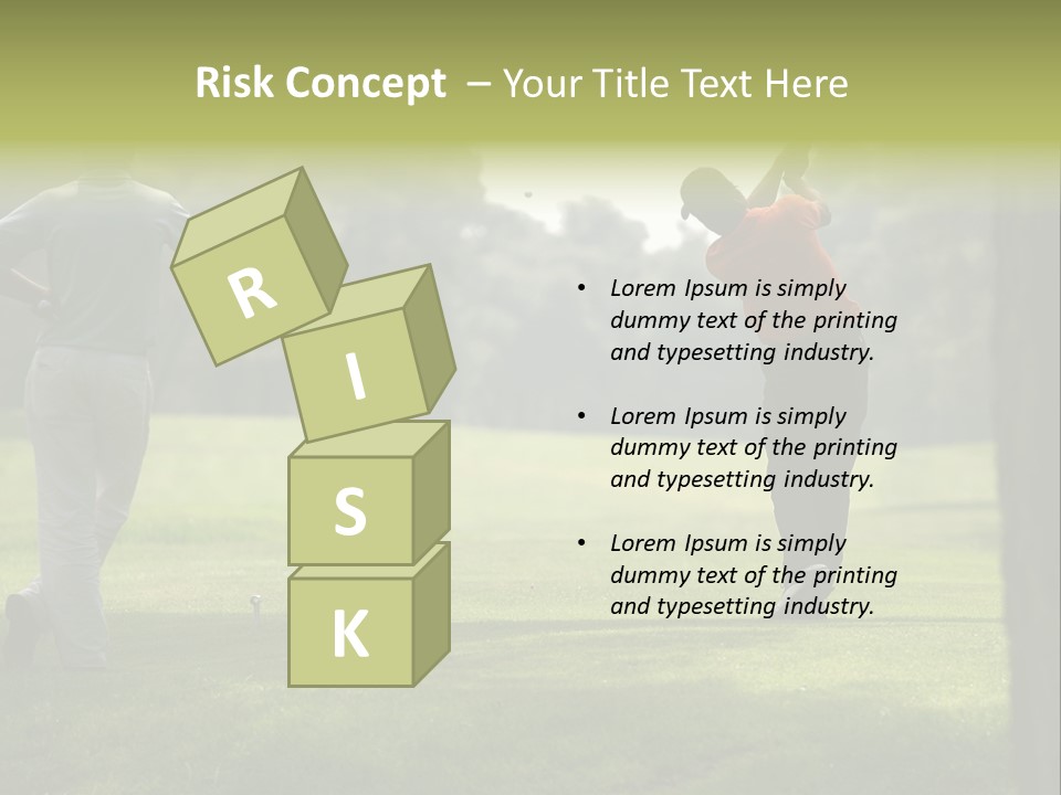 Drive Putt Swing PowerPoint Template