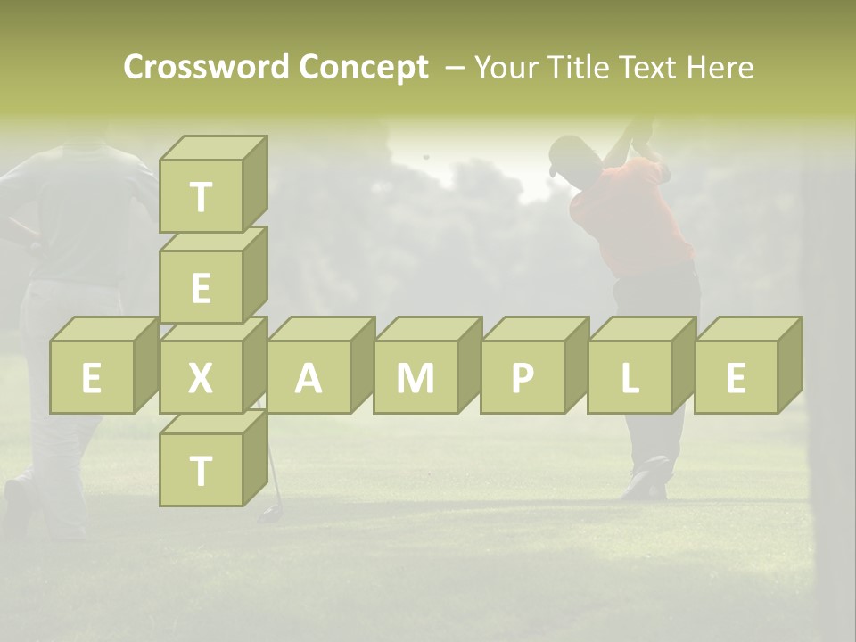 Drive Putt Swing PowerPoint Template