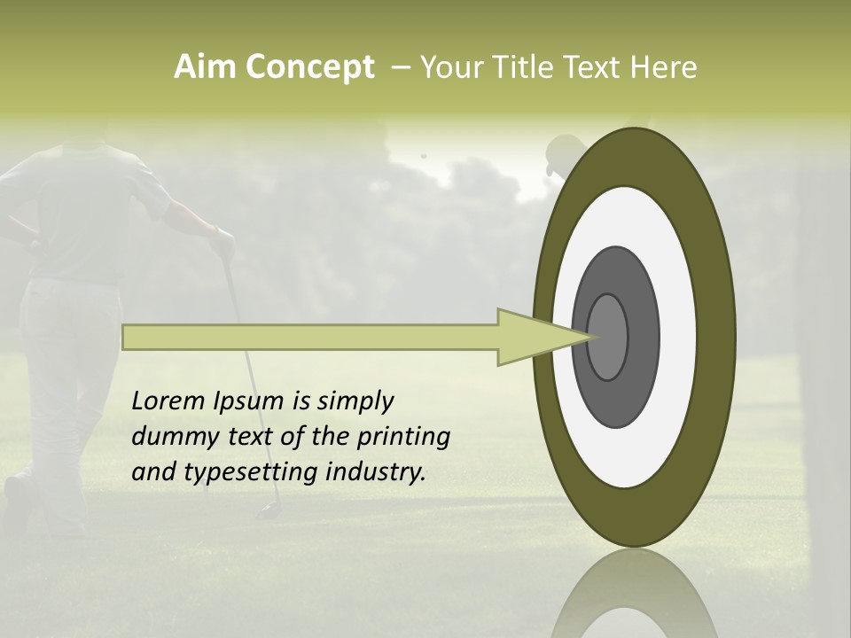 Drive Putt Swing PowerPoint Template