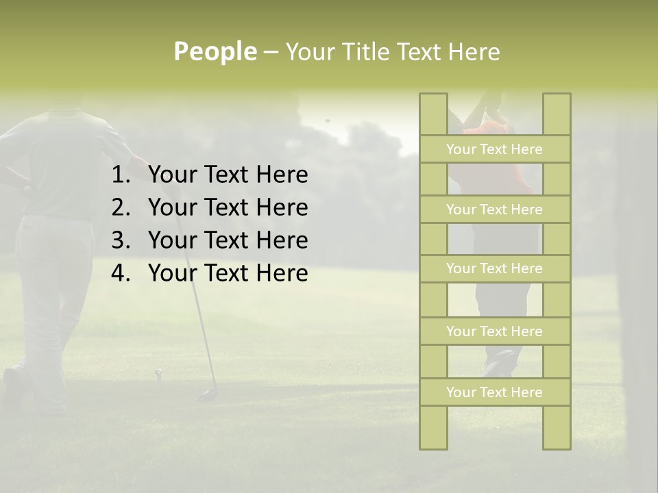 Drive Putt Swing PowerPoint Template
