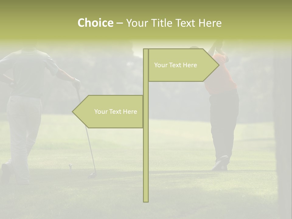 Drive Putt Swing PowerPoint Template