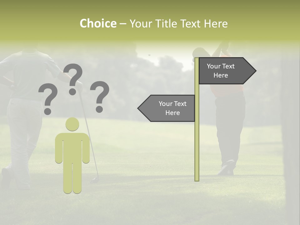 Drive Putt Swing PowerPoint Template