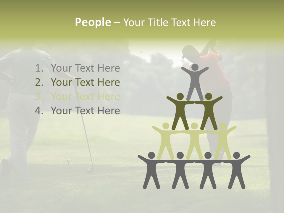 Drive Putt Swing PowerPoint Template