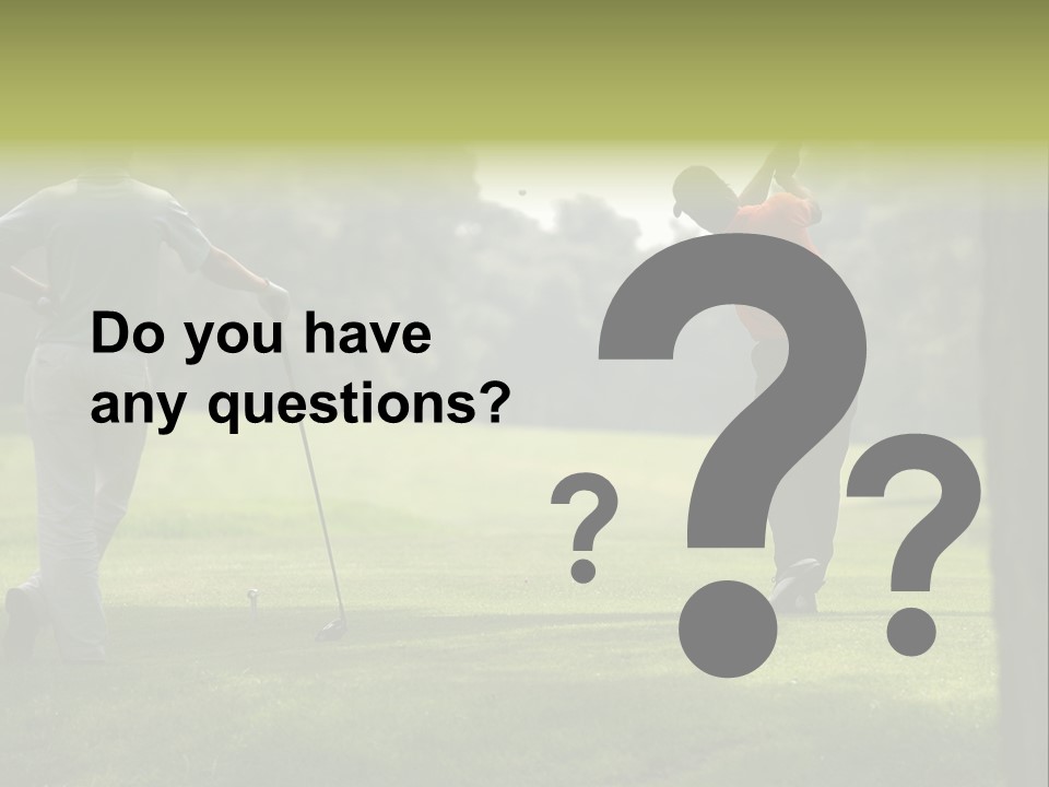 Drive Putt Swing PowerPoint Template