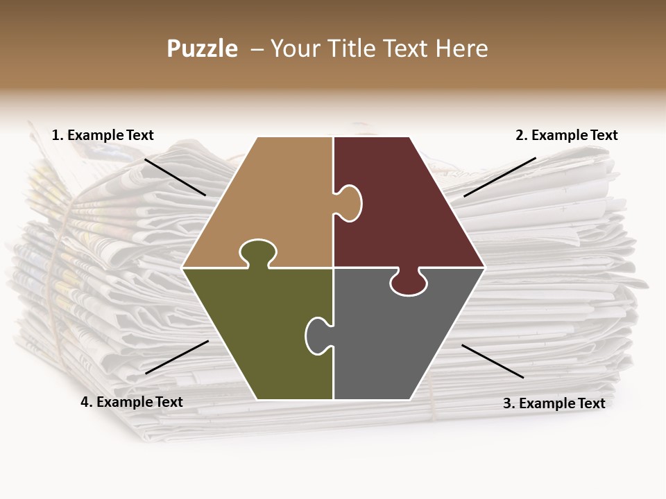 Recycling News Reduce PowerPoint Template