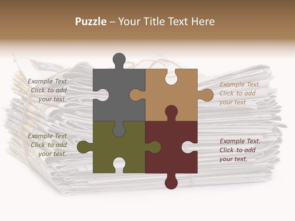 Recycling News Reduce PowerPoint Template