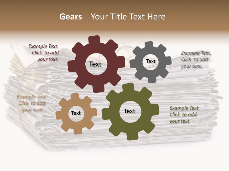 Recycling News Reduce PowerPoint Template