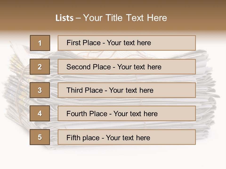 Recycling News Reduce PowerPoint Template