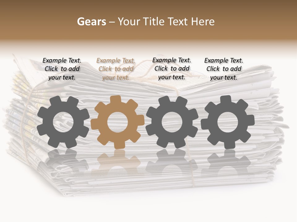 Recycling News Reduce PowerPoint Template