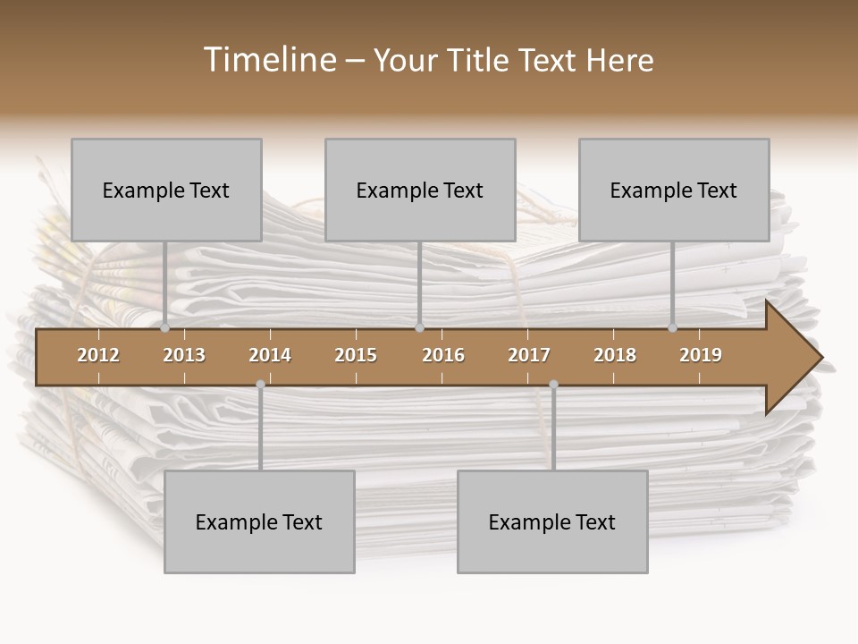Recycling News Reduce PowerPoint Template