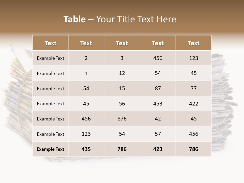 Recycling News Reduce PowerPoint Template