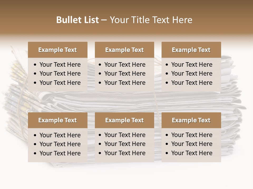 Recycling News Reduce PowerPoint Template