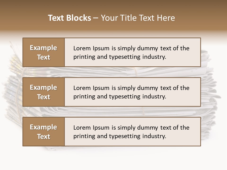 Recycling News Reduce PowerPoint Template