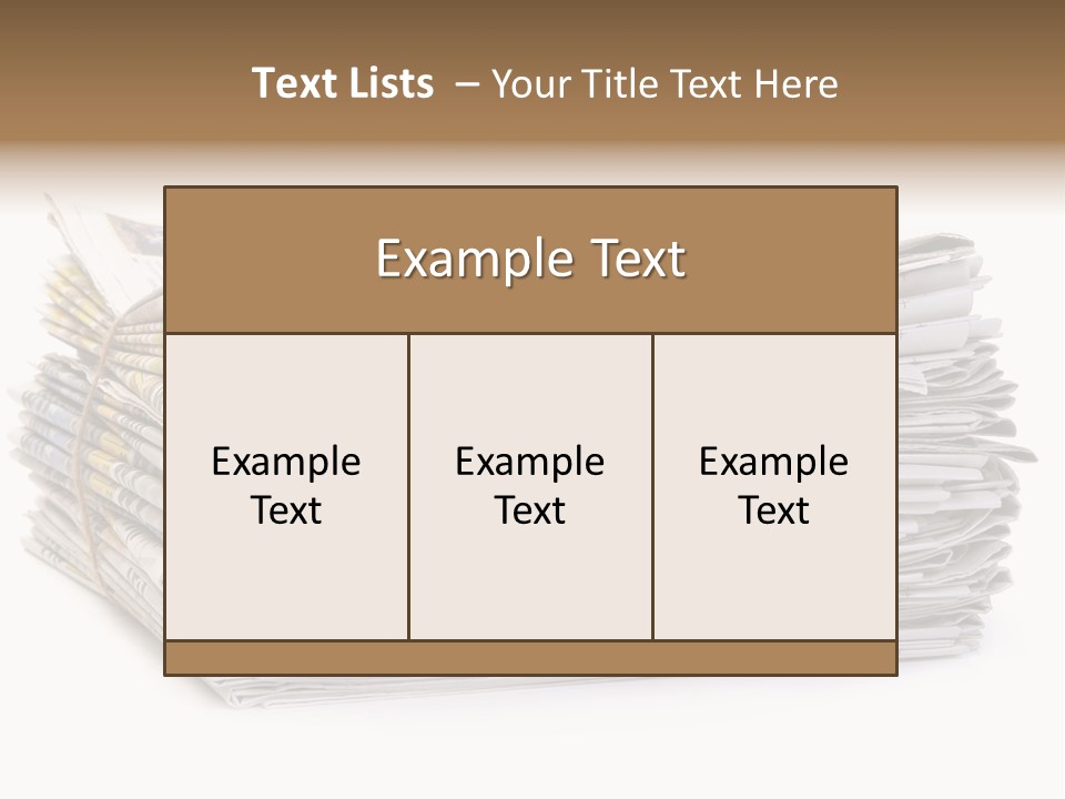 Recycling News Reduce PowerPoint Template