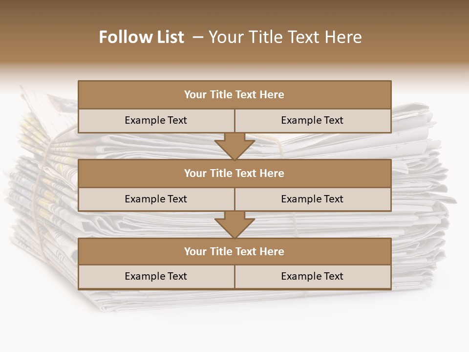 Recycling News Reduce PowerPoint Template