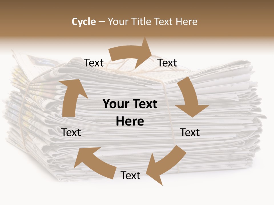 Recycling News Reduce PowerPoint Template
