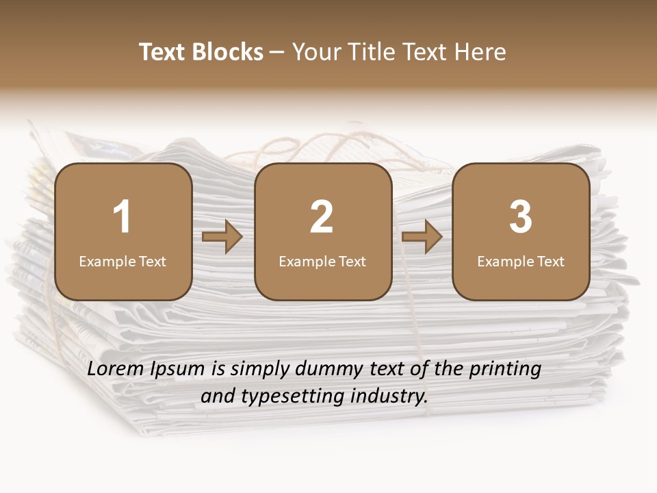 Recycling News Reduce PowerPoint Template