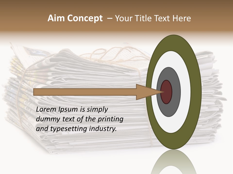 Recycling News Reduce PowerPoint Template